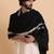 Floral embroidered woollen shawl