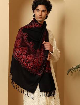 Floral embroidered shawl 3