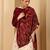 Women ethnic motifs woven design shawl