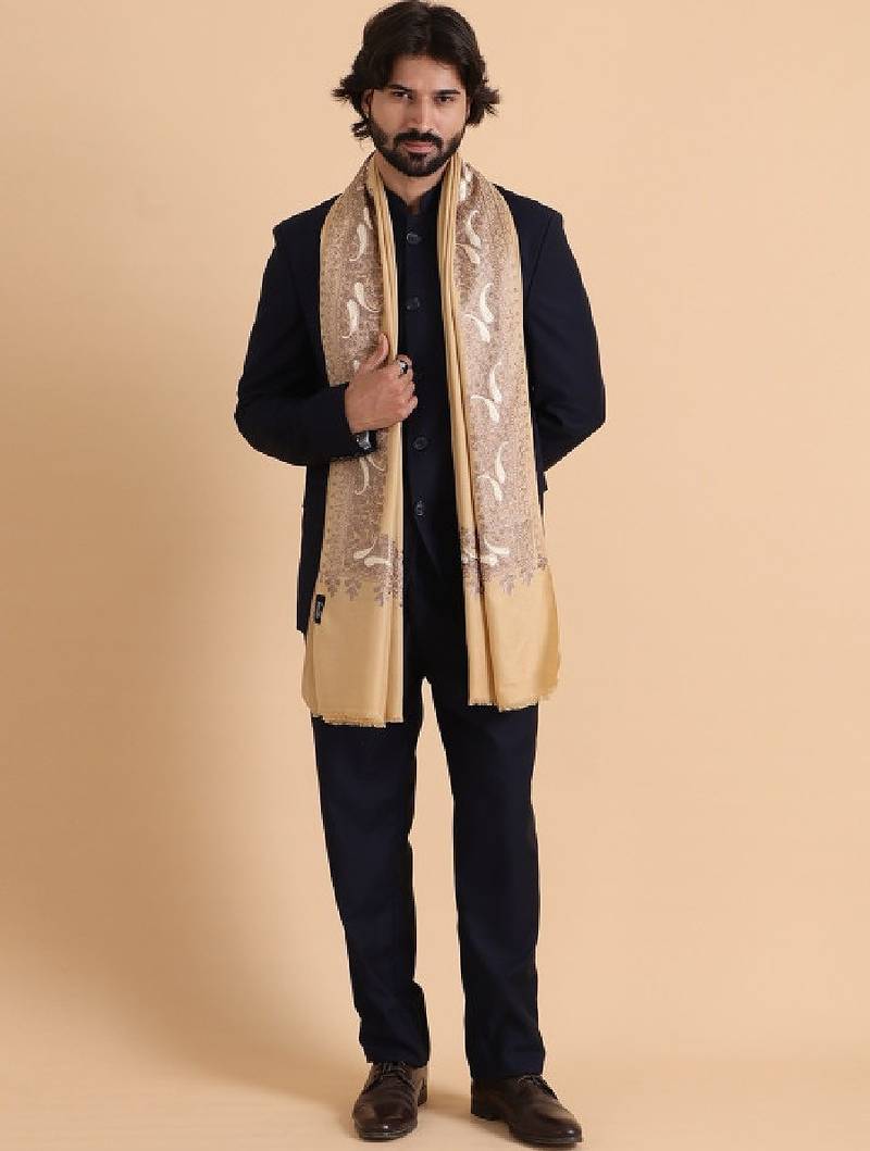 Paisley kashmiri embroidered shawl