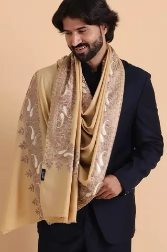 Paisley kashmiri embroidered shawl