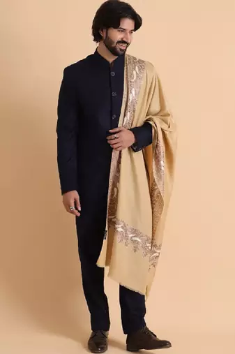 Paisley kashmiri embroidered shawl