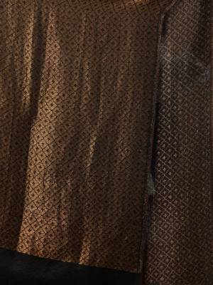 Women woven design reversible zari weave pashmina stole 4