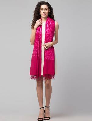 Women embroidery pure wool shawl 4