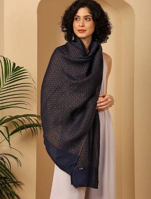 Reversible woven design pashmina stole 3