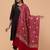 Women floral embroidered shawl