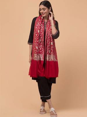 Women floral embroidered shawl 4