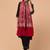 Women floral embroidered shawl