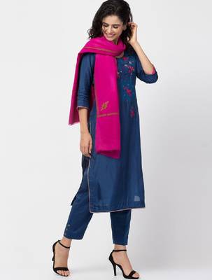 Ethnic motifs embroidered pasmina shawl 3