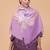 Floral aari embroidered acrylic woollen shawl