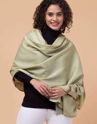 Paisley embroidered pasmina shawl 1