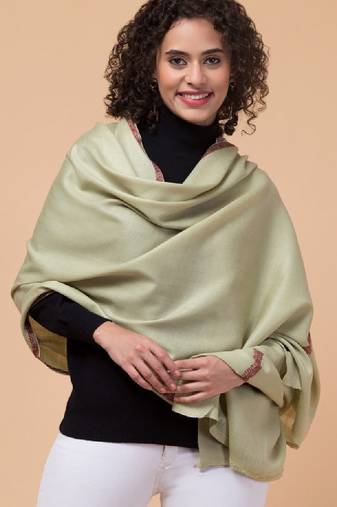 Paisley embroidered pasmina shawl