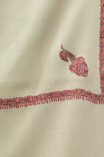 Paisley embroidered pasmina shawl