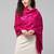 Floral embroidered wool stole