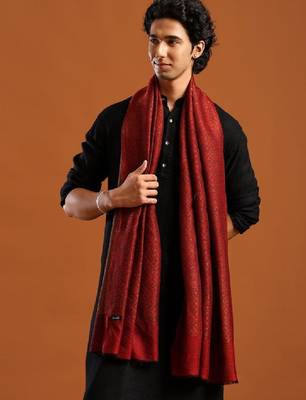 Floral woven design pashmina shawl 1