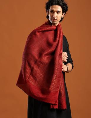 Floral woven design pashmina shawl 2