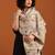 Paisley woven design soft bamboo stole with tasselled border
