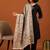 Paisley woven design soft bamboo stole with tasselled border