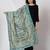 Embroidered dupatta with kantha work