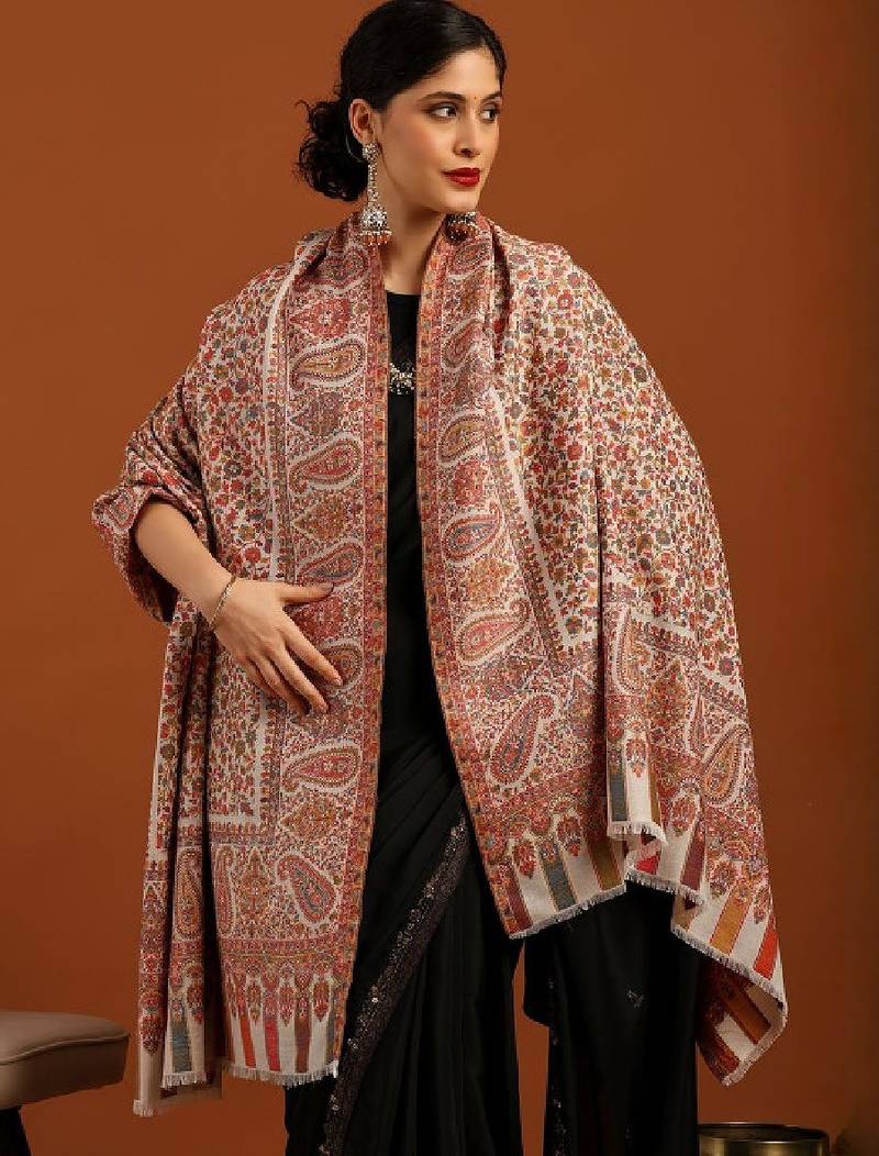 Paisley printed shawl