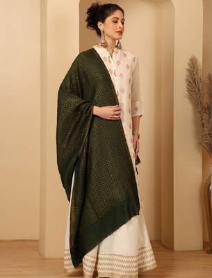 Women woven design pashmina stole 4