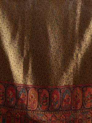 Floral woven design pure acrylic shawl 3