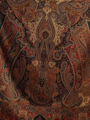 Paisley woven design woollen shawl 2