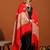 Floral embroidered aari work tasselled shawl