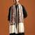 Geometric woven design pashmina shawl