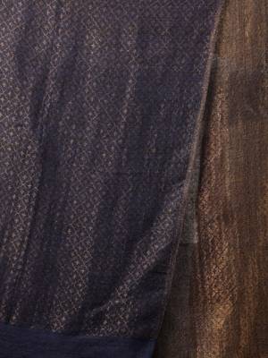 Men ethnic motif woven design reversible zari shawl 4