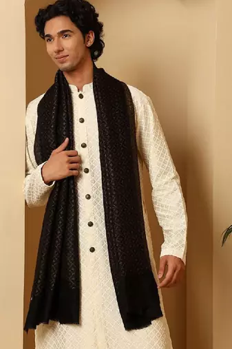 Men woven design shawl