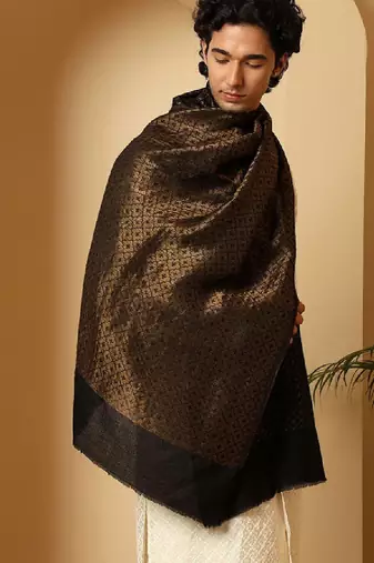 Men woven design shawl