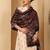 Women woven darbar design fringed stole