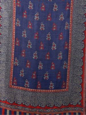 Women paisley woven design stole 4