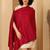 Women self-design fringed stole