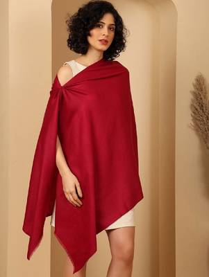 Women self-design fringed stole 2