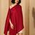 Women self-design fringed stole