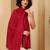 Women self-design fringed stole