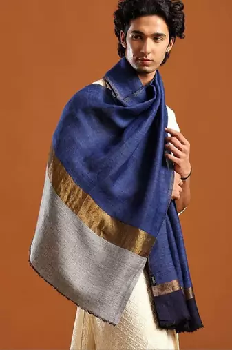 Zari work shawl