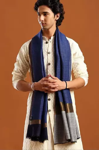Zari work shawl