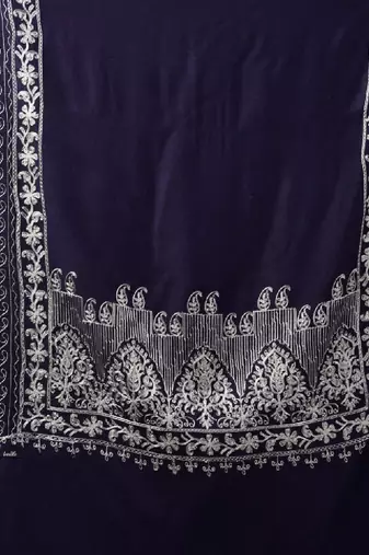 Floral embroidered shawl