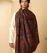 Ethnic motifs woven design shawl