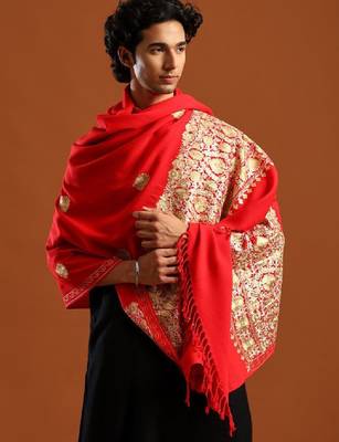 Floral embroidered shawl 2
