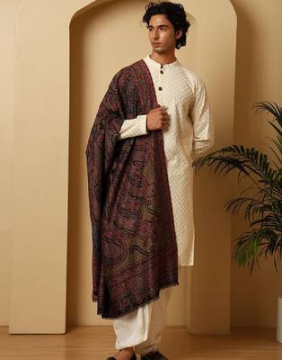 Paisley woven design shawl 1