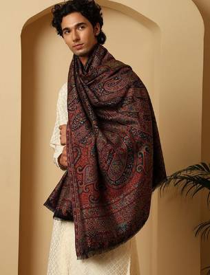 Paisley woven design shawl 2