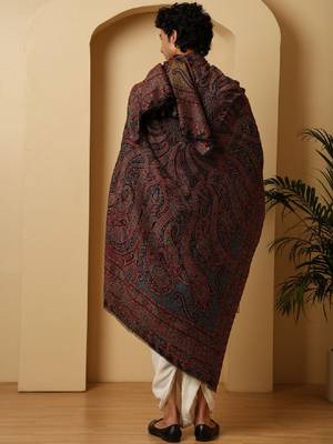Paisley woven design shawl 3