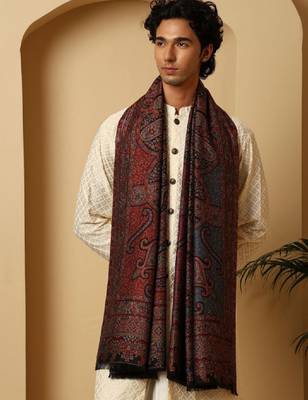 Paisley woven design shawl 4
