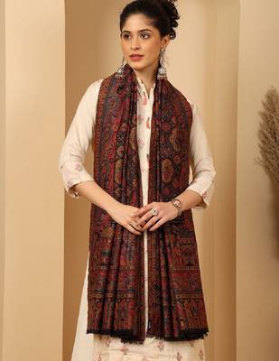 Ethnic motifs woven design shawl 1