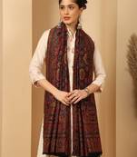 Ethnic motifs woven design shawl