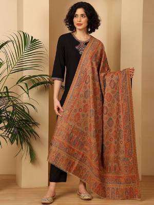 Ethnic motifs woven design shawl 1